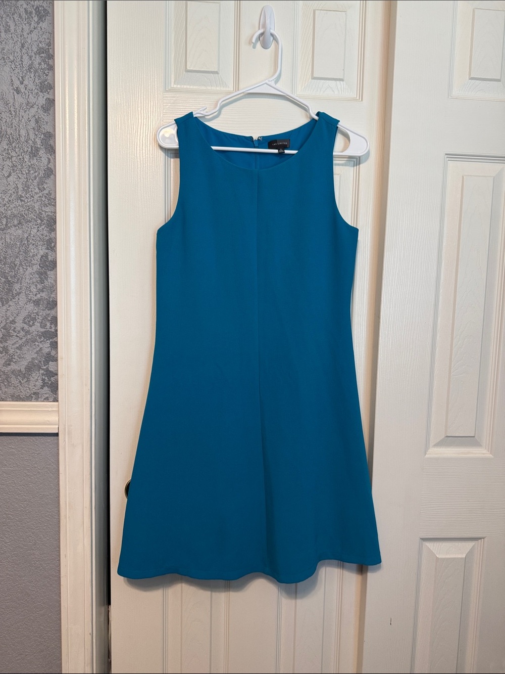 The Limited Teal Sleeveless A-Line Dress